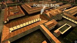 Animation of ancient Roman Fort in Caerleon Wales [upl. by Adnolat]