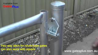 Gate Latch 2 way for round pipe and square [upl. by Yeneffit334]