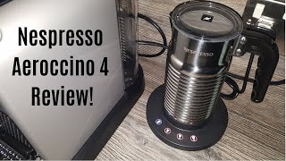 Nespresso Aeroccino 4 Milk Frother Review  Worth upgrading from the Aeroccino 3 [upl. by Eimmat254]