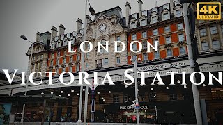 London Victoria Station Walk Through England 4K [upl. by Elimaj573]