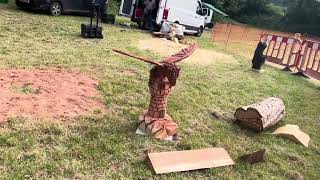 A fabulous range of wooden sculpture at Caerleon festival 2024 [upl. by Marvel137]