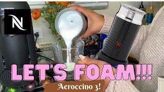 How To Foam Milk With Aeroccino 3 Make Coffee With Foam Tips amp Tricks  Easy Foamed Latte Recipe [upl. by Eelyahs196]